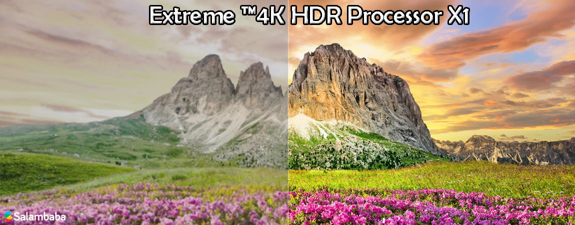 موتور پردازشگر 4K HDR Processor X1™ Extreme تلویزیون سونی A1E